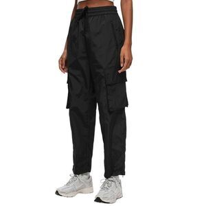 Baum und Pferdgarten Cargo Pants Women's Size 36 Black Elastic Waist Ankle Zip